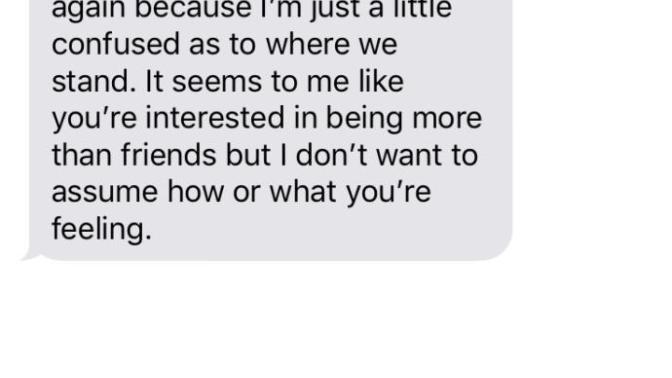 How to tell a guy Again your not interested more than friends?