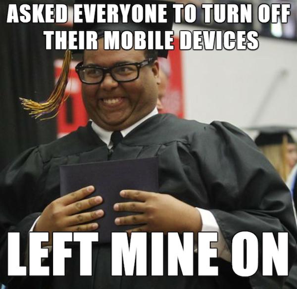 Do you remember to silence your phone when __________?