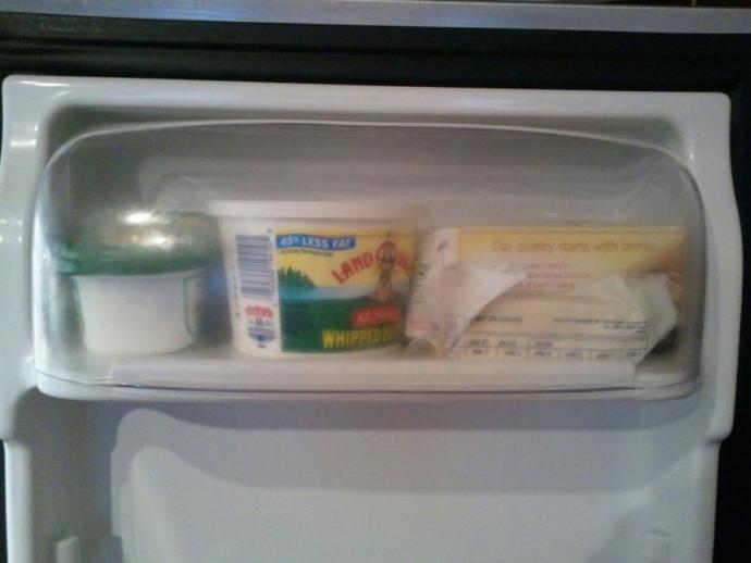 GaGers, do you actually keep butter in the butter compartment on the inside of your refrigerator door?