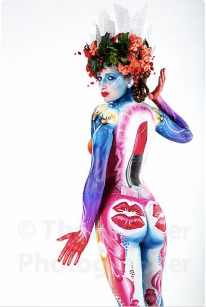 Girls, would you be OK walking around topless or naked in public if you were body painted?
