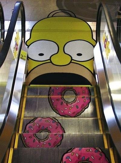 advertising for Simpsons movie 2007