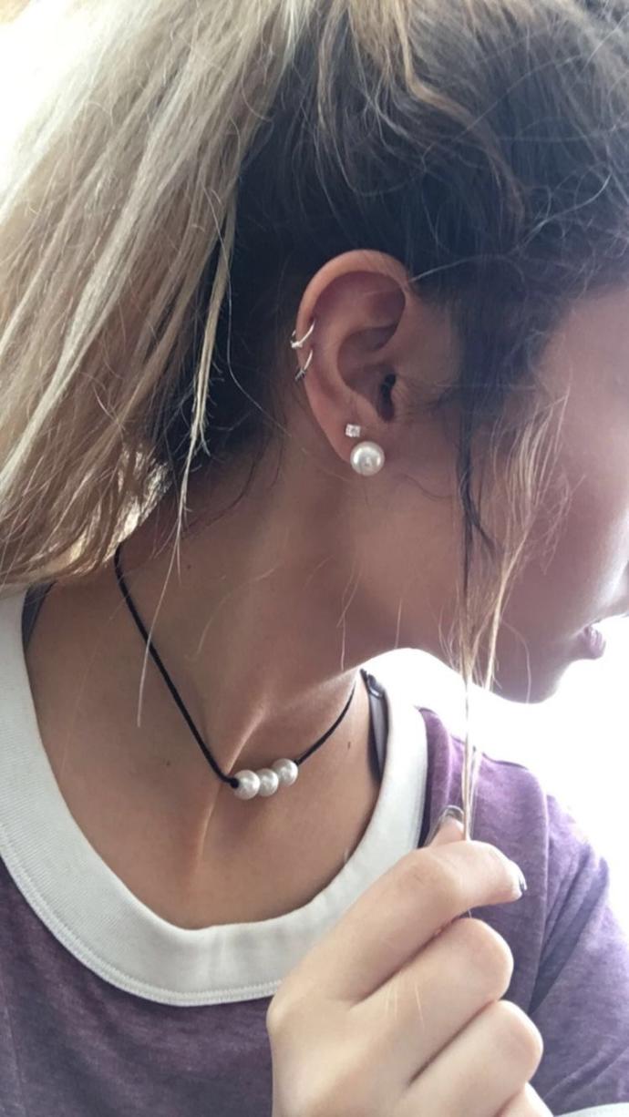Where on the ear do the two ring piercings look best ?