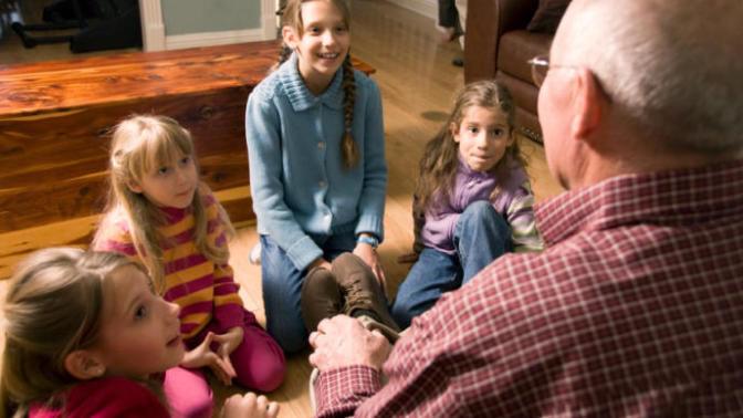 When you're old, what do you think children will ask you to tell stories about?