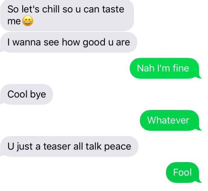 Did he get mad or nah?