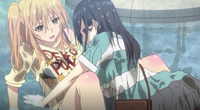 THIS example of yuri is weird cuz both of the lovers are sisters, step-sisters.