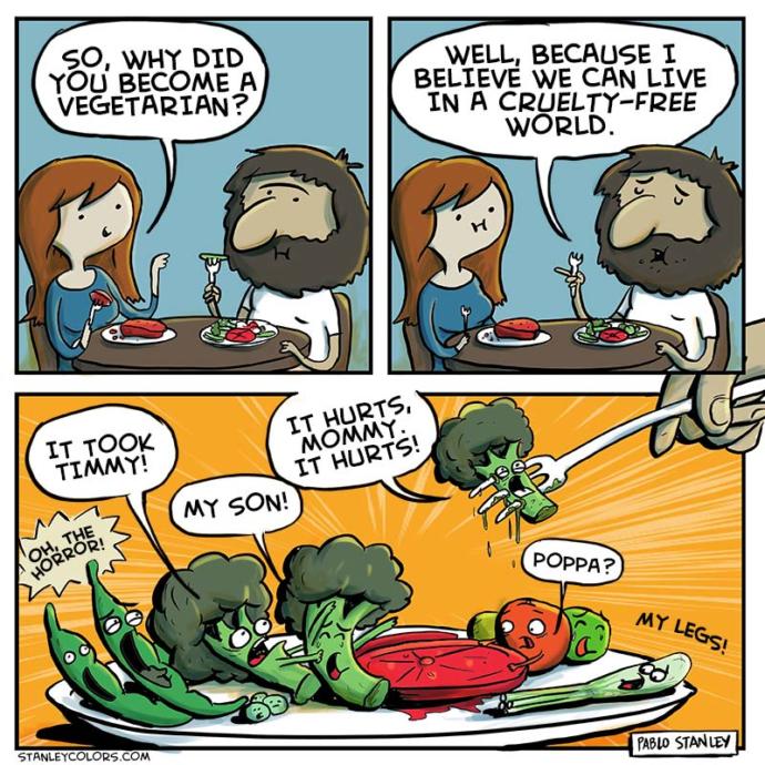 How come vegetarians are sooo cruel to vegetables?