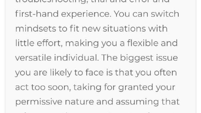 What is your dominant trait?