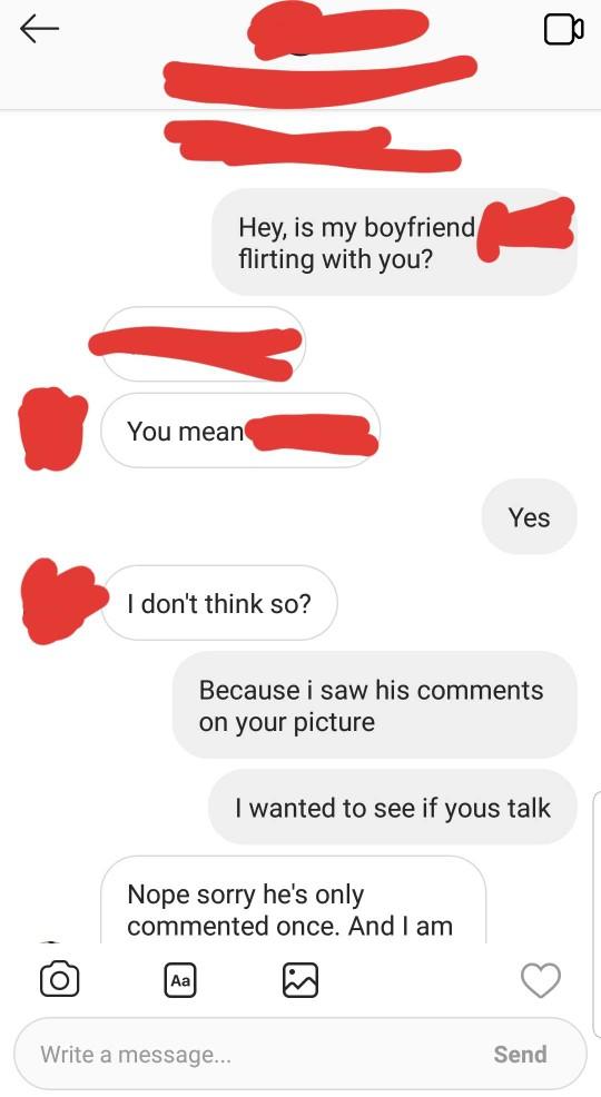 Was my boyfriend flirting with her? Should I be worried?