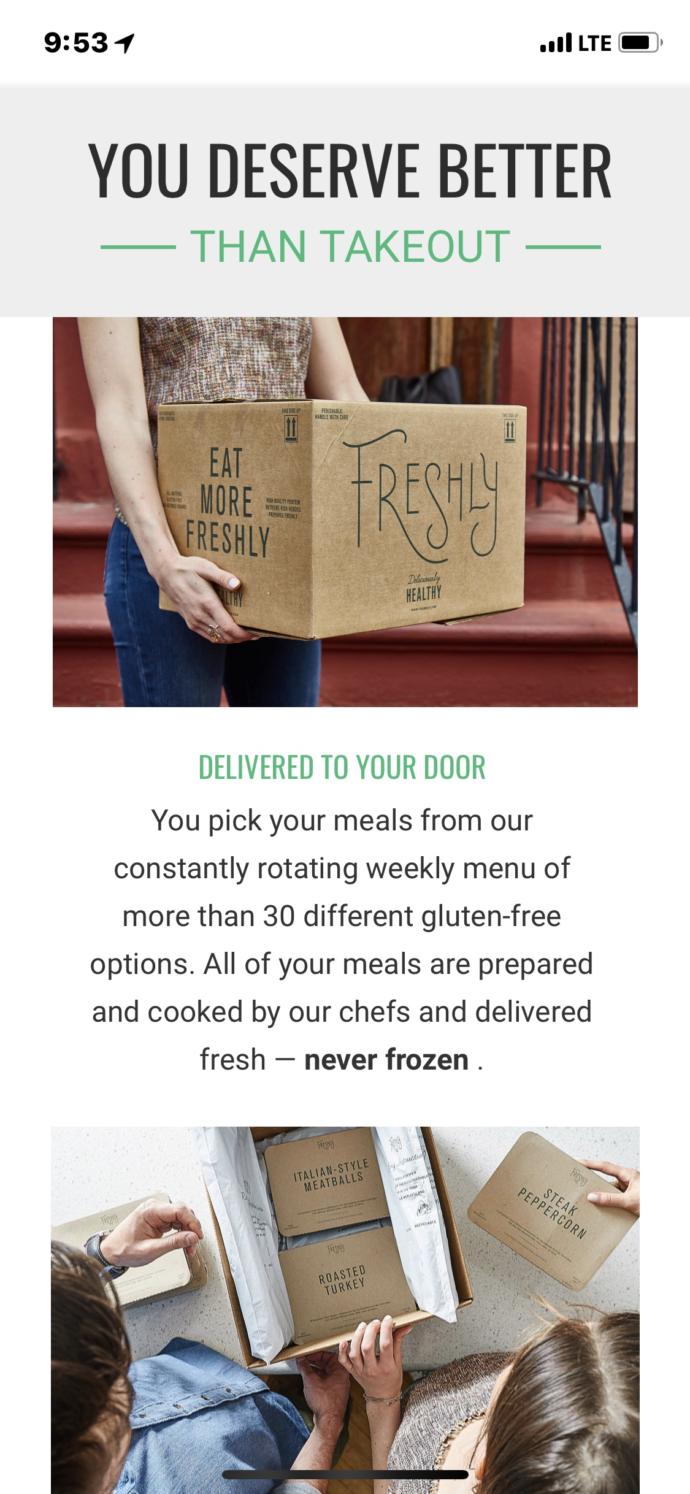 Does anyone have a food description like “freshly” or has once tried it?