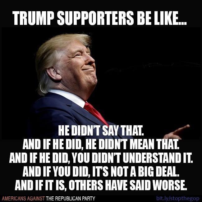 Why do people deny that trump is a racist?