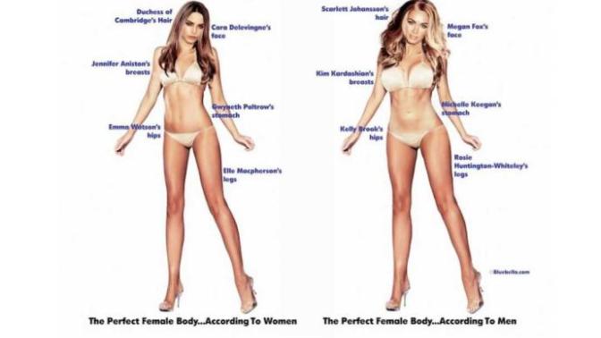 Do you think men and women have a significantly different idea of what an attractive woman looks like?