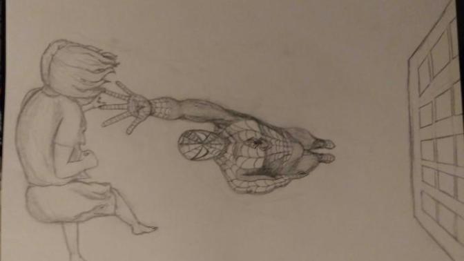 Do you like my Spider-Man drawing?
