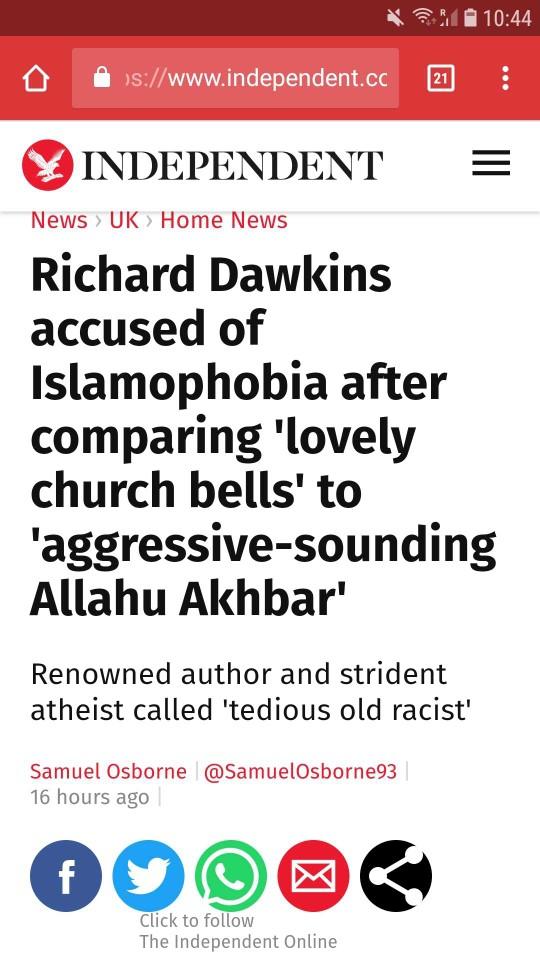 Is it Islamophobic to say that the 