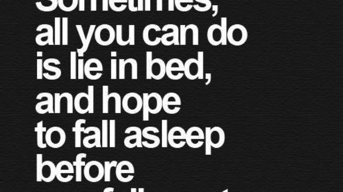 Does anyone else feel perfectly fine half the time then the other half feel really sad?