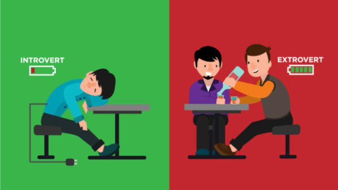 How can an introvert compete with an extrovert in a group interview situation? Or any competition?