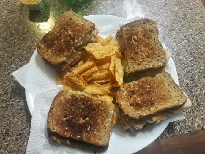 Rate my cooking! #2 π: Turkey Sammiches, do they look good?