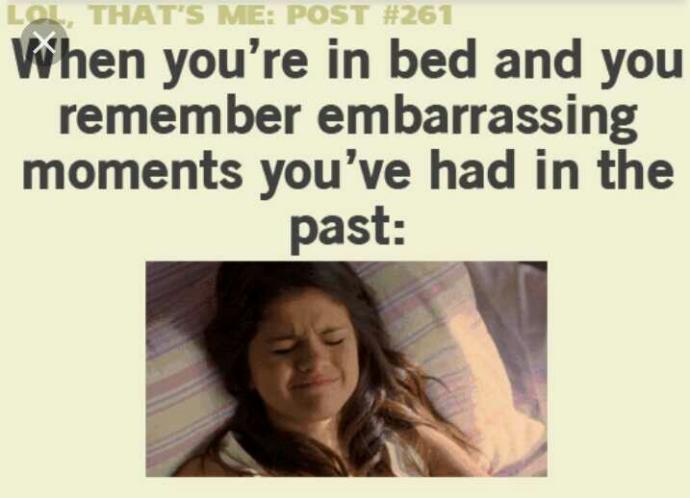 How do you get over an embarrassing moment?
