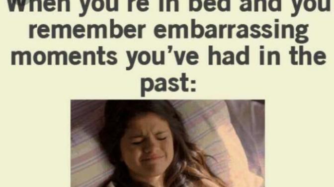 How do you get over an embarrassing moment?
