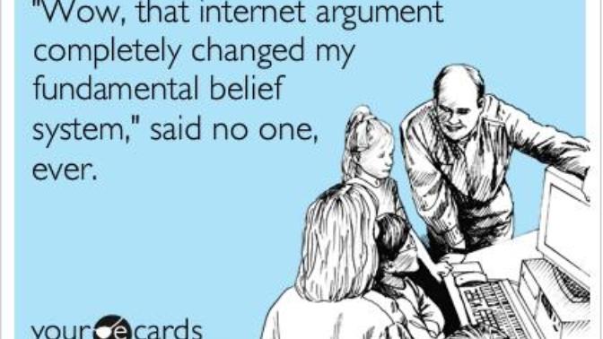 Why is it that people always want to get the last word in when having an argument on the internet?