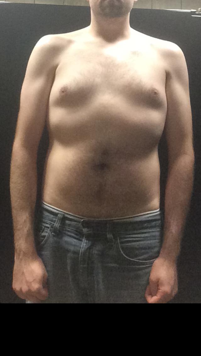 Does it look like I am in any better shape than I was eight months ago? I have been lifting weights so I’m hoping I’ve had some progress?