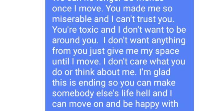 What do you think about this text message I sent him?