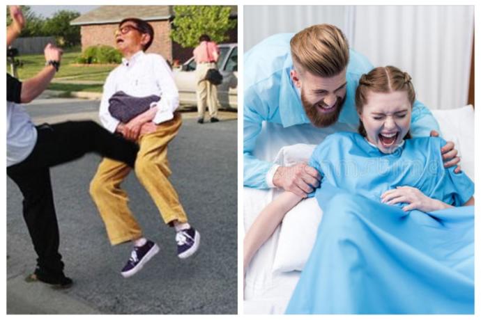 What do you think is more painful giving birth vs getting kicked in the balls?