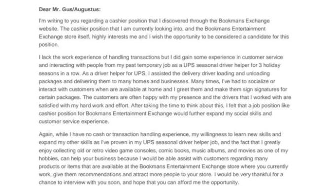 Could anyone here on GAG help me with two quick things regarding my job cover letter and one job application question?