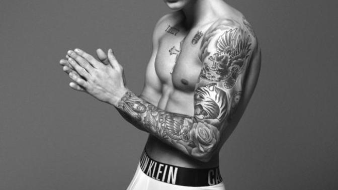 Does Justin Bieber put his penis up or down in his underwear?