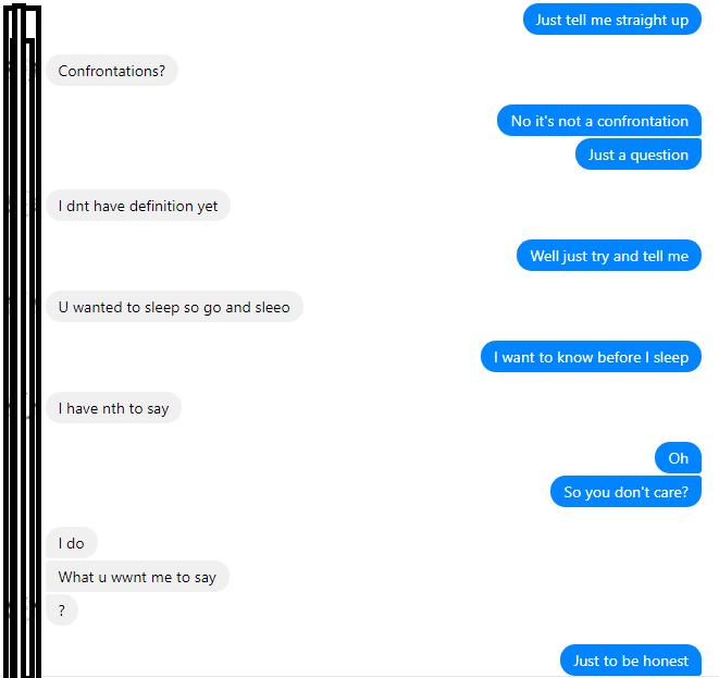 My Girlfriend was angry last night about a girl that is obsessed with me... We had this talk... do you think she cares about me?