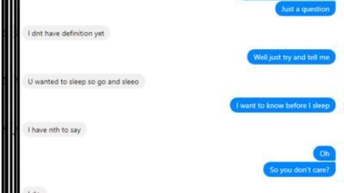 I asked my Girlfriend How does she feel about me and she said: "i don't have definition yet"? Any ideas please what she means?