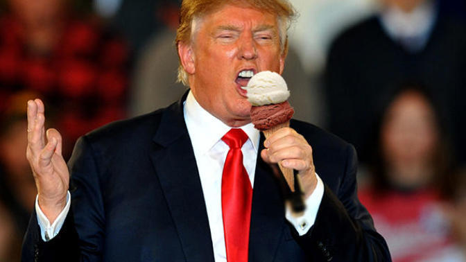 If you saw Donald Trump eating ice cream would you start hating ice cream?