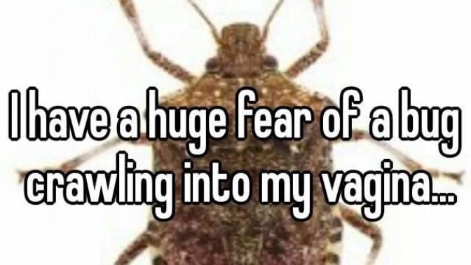 Have you ever had a bug crawl into your private area?