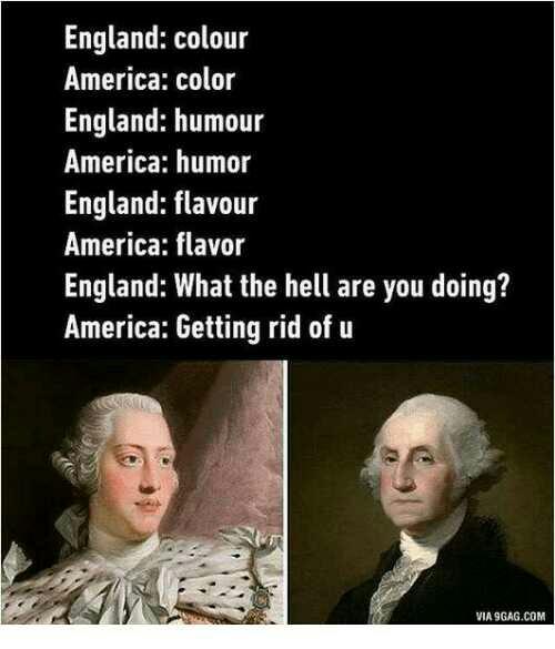 Why did the English decide to put a 'U' in words that don't need it?
