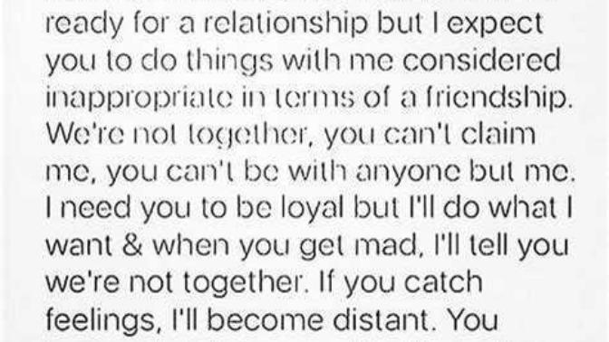 She said she's not ready for a relationship yet. How in the blue hell do you handle this?