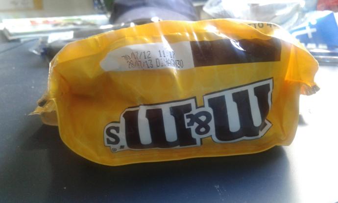 I have been eating these old M&M's. Would you do it?