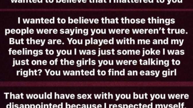 I posted this on my story privately where only that person could see and he screenshoted it did I make a big mistake?