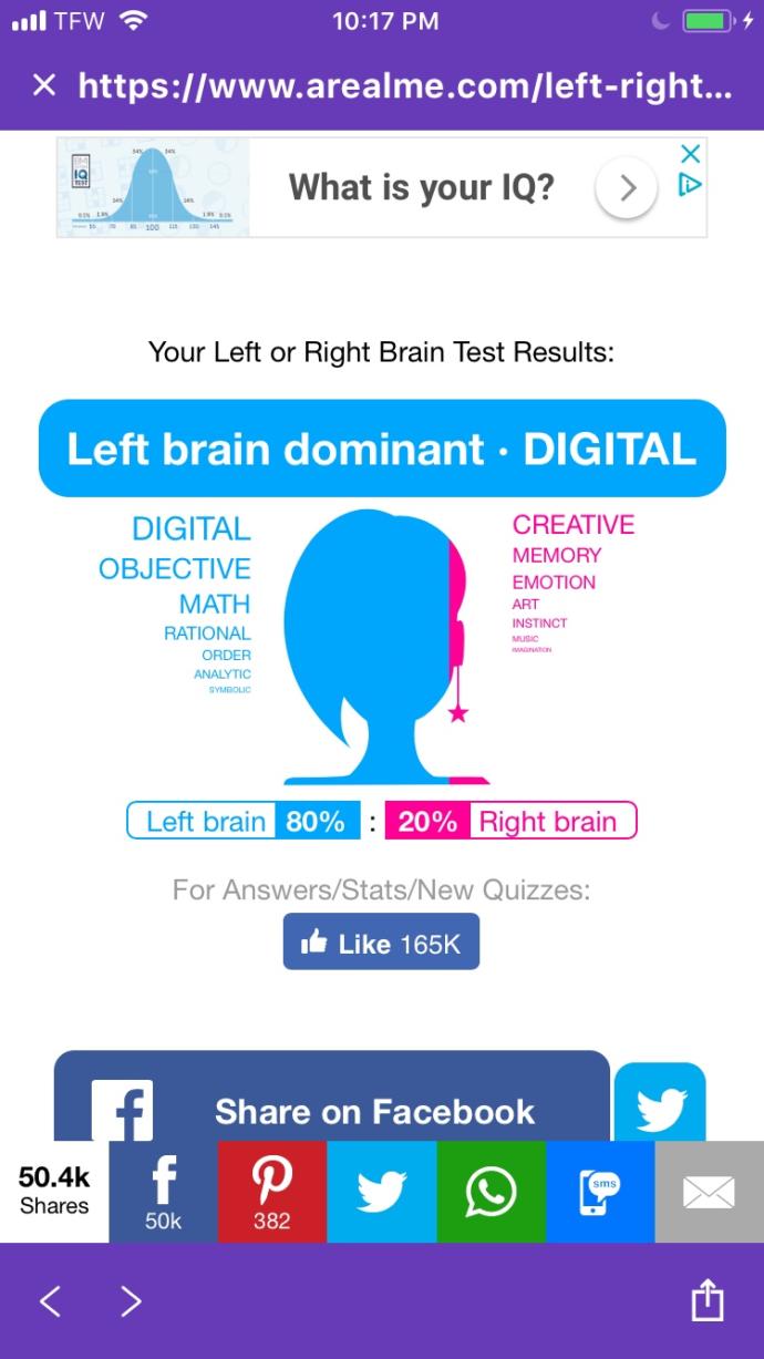 Are you Right or Left Brained?