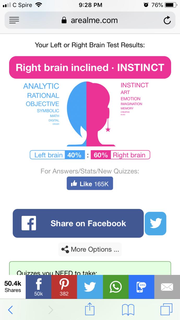 Are you Right or Left Brained?