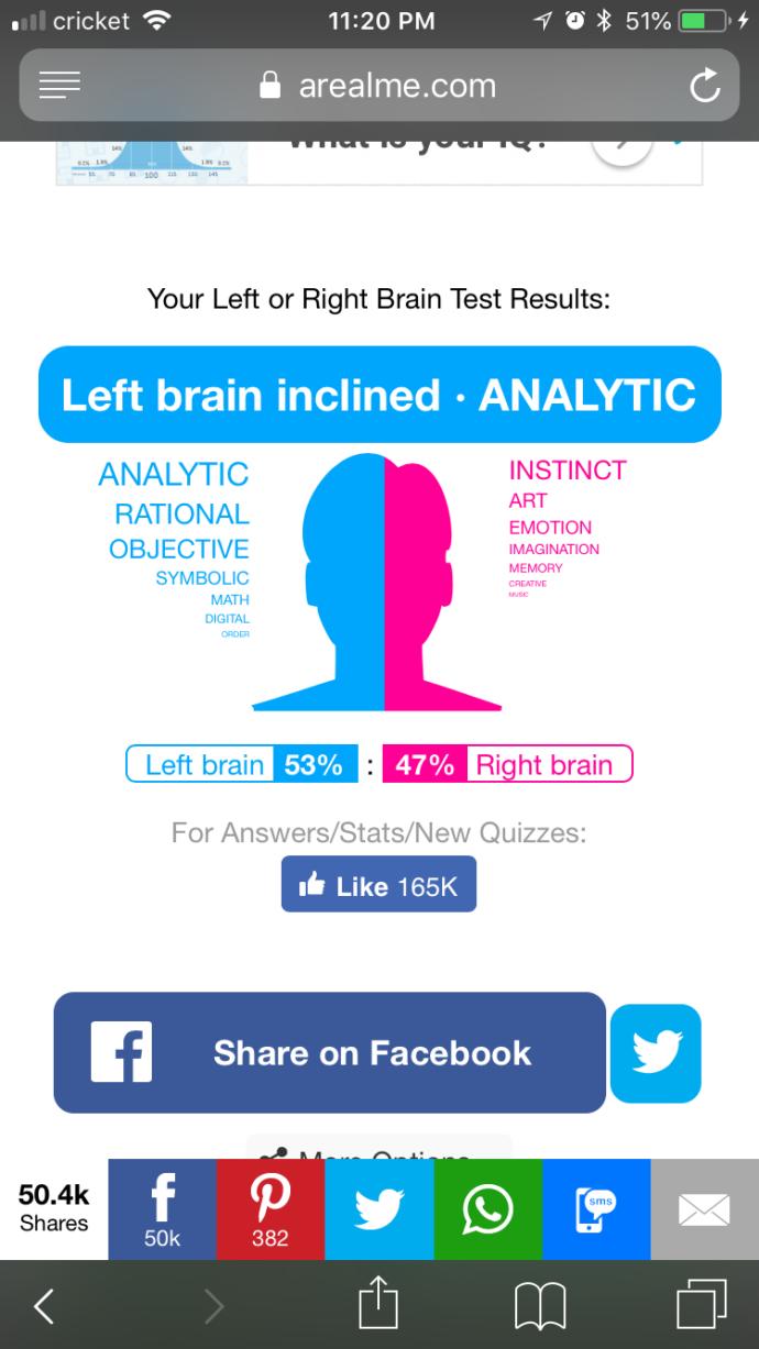 Are you Right or Left Brained?
