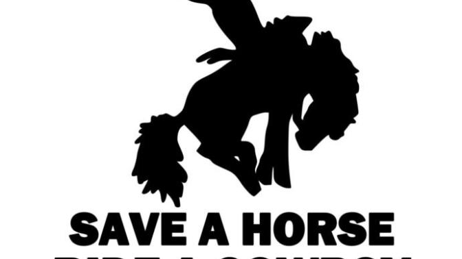 What does 'Save a horse, ride a cowboy' mean?