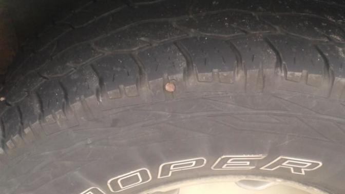 Found a nail in my tire today , accident or intentional act of vandalism?
