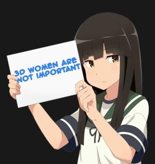 Why does anyone choose inferior 3D women when they could have the much better 2D anime waifu?