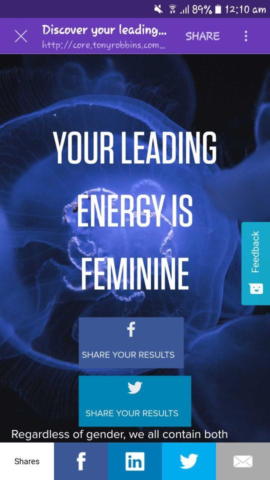 Are you more masculine or feminine?