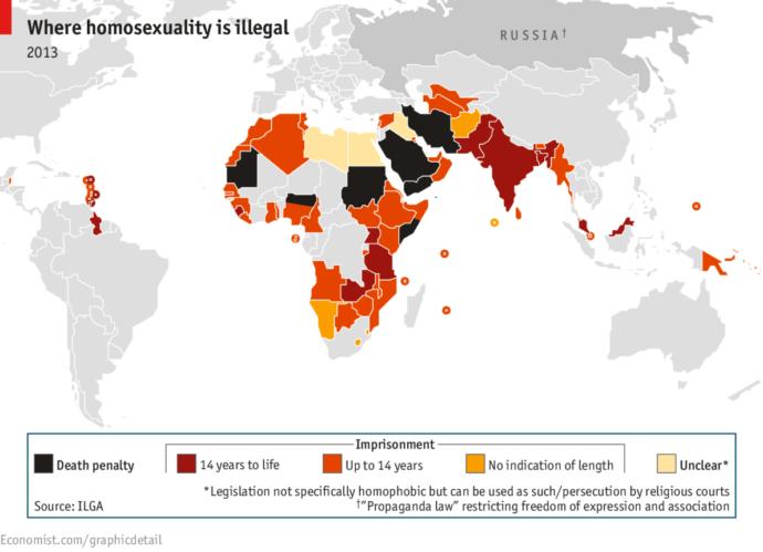 What do you think about countries where it is illegal to be gay?