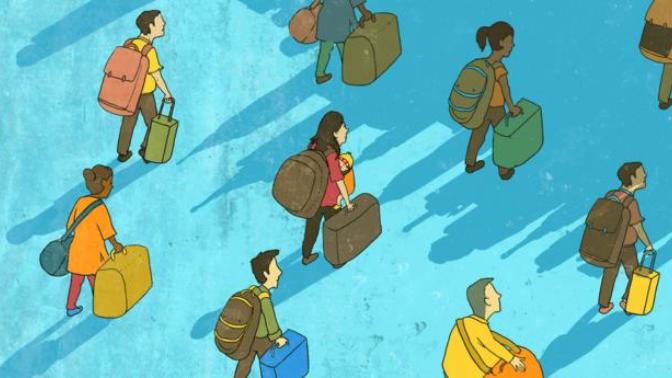 If a Country has several languages, What do immigrants/refugees do?