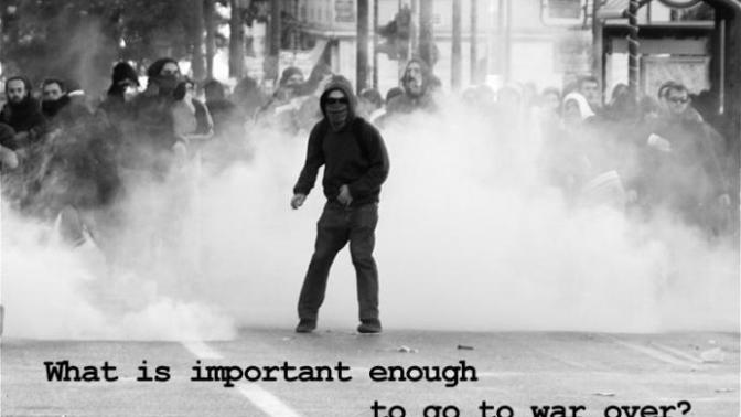 What do you think is important enough to go to war for?
