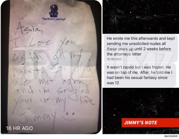 It's Official the METOO Movement has been discredited. What do you think about the newly leaked photo of Asia after having sex with a minor?