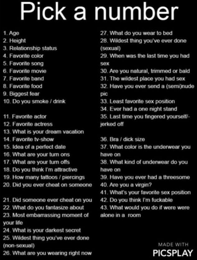 What do you want to know about me?