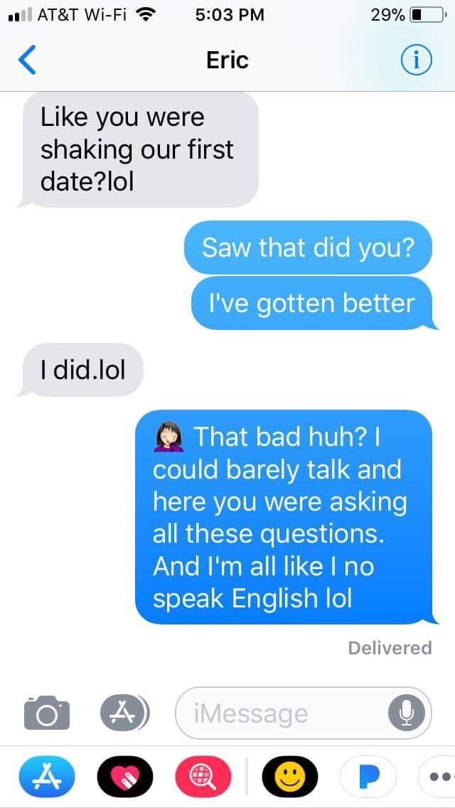 Do you get nervous when going on a first date?