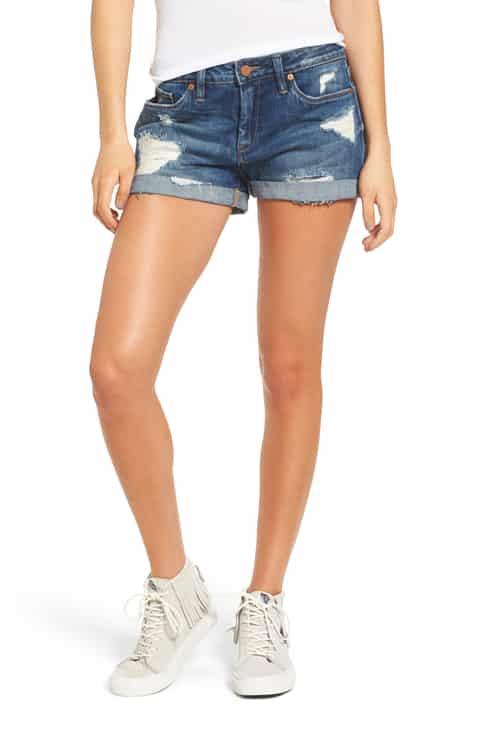 While most women's shorts are not even relatively close to the knee. They reach only the upper thighs and stop right there.